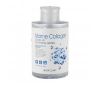 Мицеллярная очищающая вода с коллагеном 3W CLINIC Marine Collagen Clean-Up Cleansing Water, 500 мл