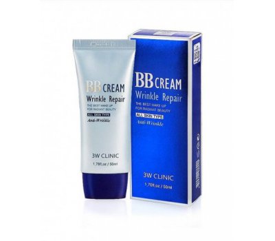 Антивозрастной BB крем для лица BB Cream Wrinkle Repair 3W CLINIC, 50 мл