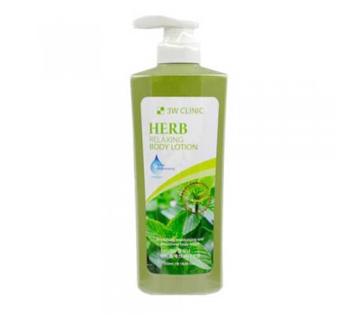 Травяной лосьон для тела Relaxing Body lotion 3W CLINIC, 550 мл