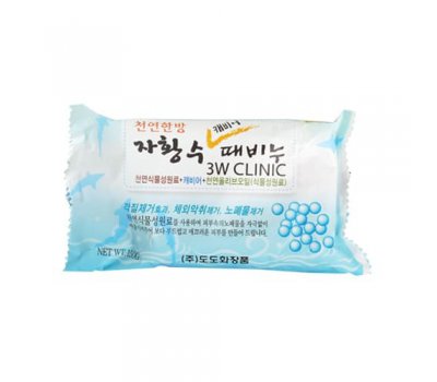 Очищающее мыло кусковое для лица и тела с экстрактом Икры Caviar Soap, 3W CLINIC