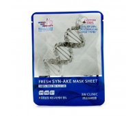 Маска для лица с экстрактом змеиного пептида Fresh Syn-Ake Mask Sheet 3W CLINIC