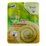 Маска для лица с муцином улитки Fresh Snail Mask Sheet 3W CLINIC
