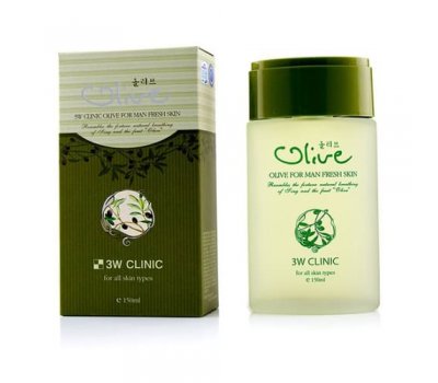Тоник для мужчин с экстрактом оливы Olive For Man Fresh Skin 3W CLINIC, 150 мл