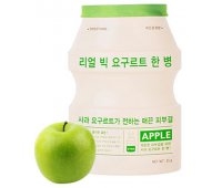 Тканевая йогуртовая маска с яблоком Real Big Yogurt Bottle Mask Sheet (Apple) A'PIEU