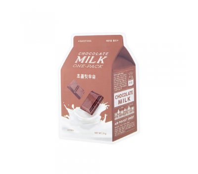 Молочная тканевая маска для лица с шоколадом Chocolate Milk One-Pack A'PIEU