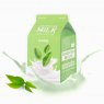 Тканевая маска молочная с зеленым чаем Green Tea Milk One-Pack A'PIEU