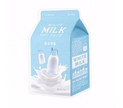 Молочная тканевая маска для лица с молоком White Milk One-Pack A'PIEU