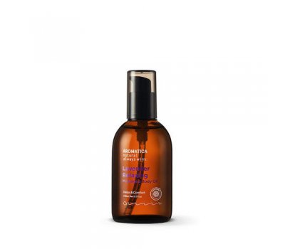 Aromatica Lavender Relaxing Massage & Body Oil Массажное масло для лица и тела с лавандой, 100 мл