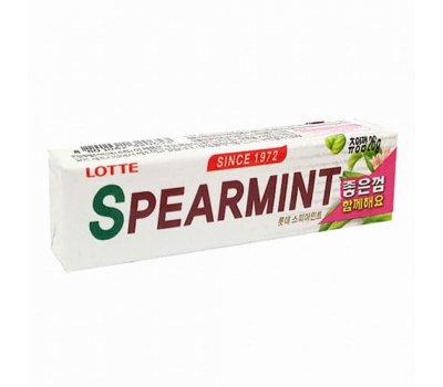 Жевательная резинка с мятой Spearmint LOTTE, 26 гр Жевательная резинка с мятой Spearmint LOTTE, 26 гр