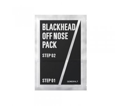 2-х шаговый набор против черных точек для мужчин Blackhead Off Nose Pack General 7
