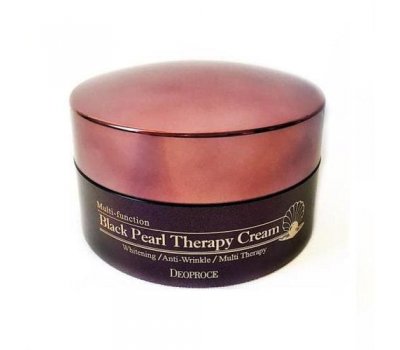 Deoproce Black Pearl Therapy Cream Антивозрастной крем для лица с черным жемчугом, 100 мл