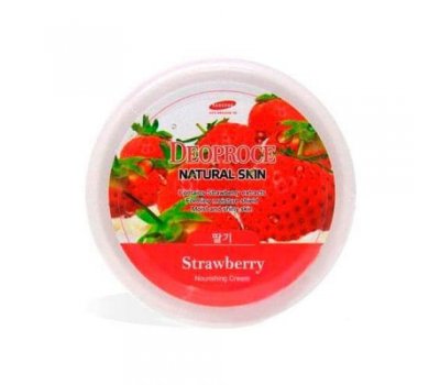 Deoproce Natural Skin Strawberry Nourishing Cream Питательный крем для лица и тела с экстрактом клубники, 100 мл