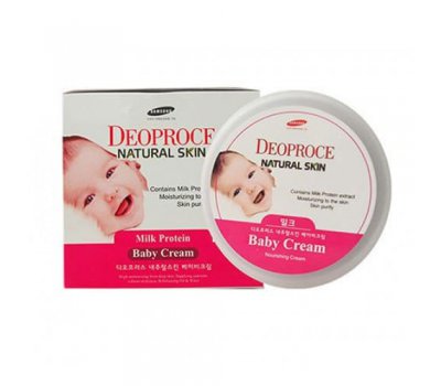 Deoproce Natural Skin Baby Cream Питательных детский крем на молочных белках, 100 мл