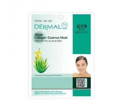 DERMAL Aloe Collagen Essence Mask Тканевая маска для лица с экстрактом алоэ и коллагеном, 23 гр