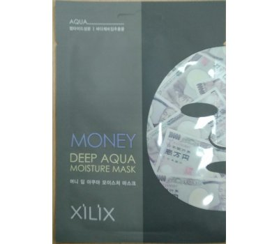 DERMAL Money Deep Aqua Moisture Mask Тканевая маска для лица с принтом ИЕНЫ, 25 гр