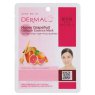 Тканевая маска для лица DERMAL Honey Grapefruit Collagen Essence Mask, 23 гр