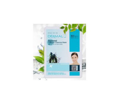 DERMAL Seaweed Collagen Essence Mask Тканевая маска для лица с экстрактом морских водорослей и коллагеном, 23 гр