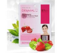 Тканевая маска для лица DERMAL Strawberry Collagen Essence Mask, 23 гр														