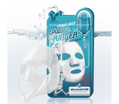Увлажняющая тканевая маска для лица Aqua Deep Power Ringer Mask Pack Elizavecca