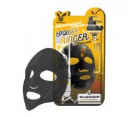 Тканевая маска для лица Elizavecca Black Charcoal Honey Deep Power Ringer Mask Pack