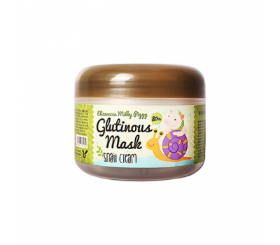 Ночная крем-маска для лица с муцином улитки Milky Piggy Glutinous 80% Mask Elizavecca, 100 мл