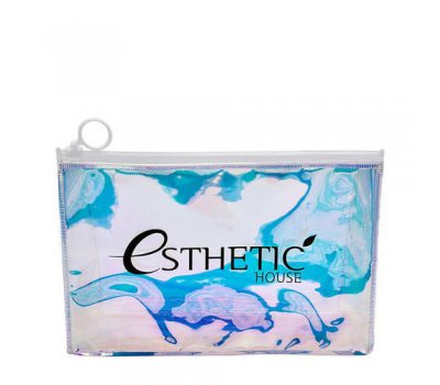 Esthetic House Holographic Cosmetic Bag Прозрачная голографическая косметичка-хамелеон на молнии