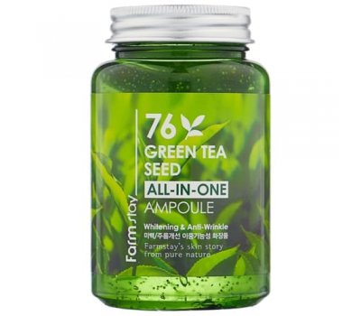 Farm Stay 76 Green Tea Seed All-in-One Ampoule Многофункциональная сыворотка с семенами зеленого чая, 250 мл