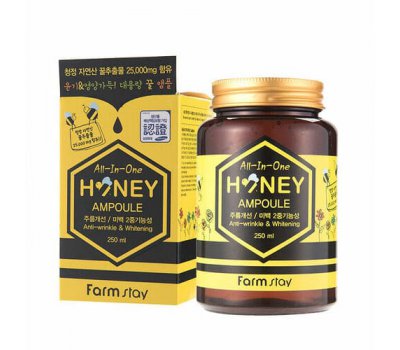 Farm Stay All In One Honey Ampoule Многофункциональная сыворотка с медом, 250 мл
