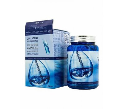 Farm Stay Collagen & Hyaluronic Acid All In One Ampoule Многофункциональная сыворотка с коллагеном и гиалуроновой кислотой, 250 мл