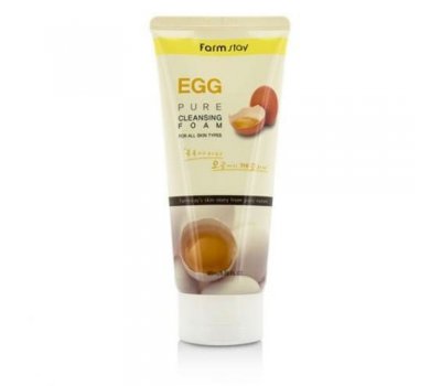 Farm Stay Egg Pure Cleansing Foam Очищающая пенка для сужения пор с яичным экстрактом, 180 мл