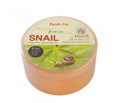 Farm Stay Snail Moisture Soothing Gel Увлажняющий успокаивающий гель c муцином улитки, 300 мл