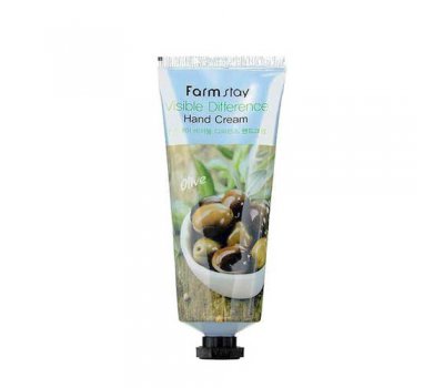 Farm Stay Visible Difference Hand Cream Olive Питательный крем для рук с экстрактом оливы, 100 мл
