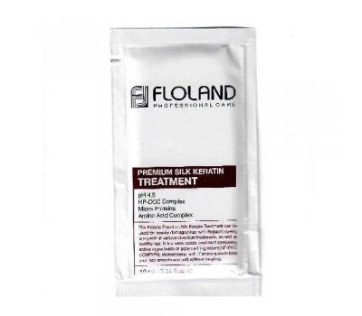 Пробник маска-бальзам для волос с кератином Floland Premium Silk Keratin Treatment, 10 мл