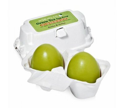 Holika Holika Egg Soap Green Tea Мыло-маска ручной работы с зеленым чаем, 50+50 гр.