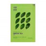 Тканевая маска с зеленым чаем Holika Holika Pure Essence Mask Sheet Green Tea, 20 мл