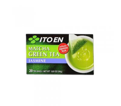 Зеленый чай в пакетиках с добавлением Матча и жасмином Matcha Green Tea Jasmine ITOEN, 30 гр.