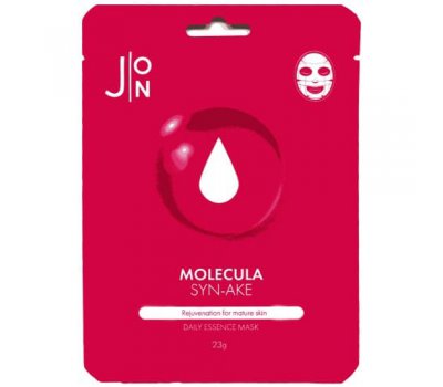 Тканевая маска для лица на основе змеиного пептида Molecula SYN-AKE Daily Essence Mask J:ON, 23 мл Тканевая маска для лица на основе змеиного пептида Molecula SYN-AKE Daily Essence Mask J:ON, 23 мл