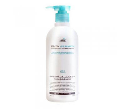 Lador Keratin lpp Shampoo Безсульфатный шампунь для волос с кератином, 530 мл