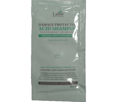 Пробник бесщелочного шампуня для волос Damaged Protector Acid Shampoo Lador, 10 мл Пробник бесщелочного шампуня для волос Damaged Protector Acid Shampoo Lador, 10 мл