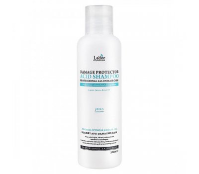 Бесщелочной шампунь для волос Damage Protector Acid Shampoo Lador, 150 мл