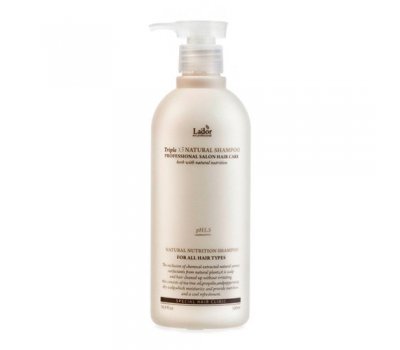 Органический шампунь для волос Triplex Natural Shampoo Lador, 530 мл