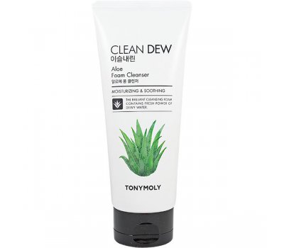Пенка с экстрактом алоэ Clean Dew Aloe Foam Cleanser Tony Moly