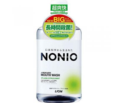Lion Ежедневный зубной ополаскиватель "Nonio" с длительной защитой от неприятного запаха (аромат цитрусовых и мяты), 1000 мл