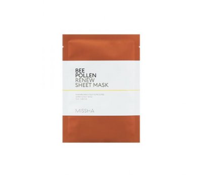 MISSHA Bee Pollen Renew Sheet Mask Маска для лица, 25 мл