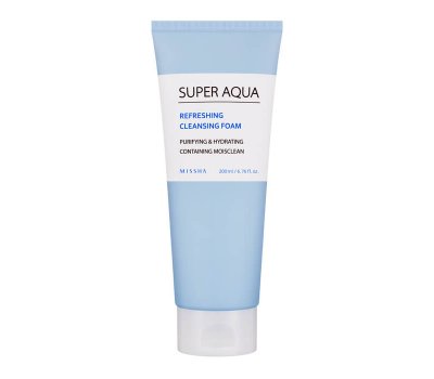 Missha Super Aqua Refreshing Cleansing Foam Очищающая пенка для лица, 200 мл