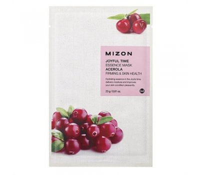 Тканевая маска для лица с экстрактом барбадосской вишни Joyful Time Essence Mask Acerola MIZON