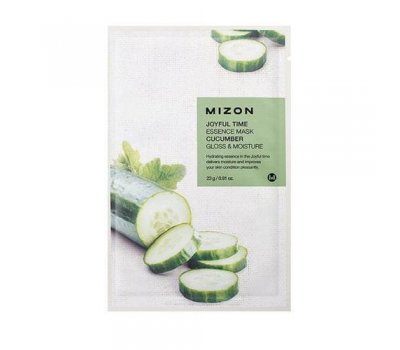Тканевая маска для лица с экстрактом огурца Joyful Time Essence Mask Cucumber MIZON