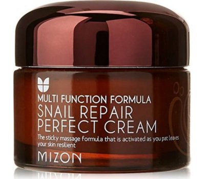 Многофункциональный восстанавливающий крем для лица со слизью улитки Snail Repair Perfect Cream MIZON, 50 мл