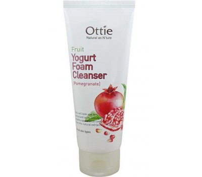 Ottie Fruits Yogurt foam Cleanser Фруктовая для очищения йогуртовая пенка с гранатом, 150 мл