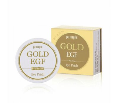 Гидрогелевые патчи для области вокруг глаз Премиум с экстрактом золотом и фактором роста EGF Premium Gold & EGF Eye Patch PETITFEE, 60 шт